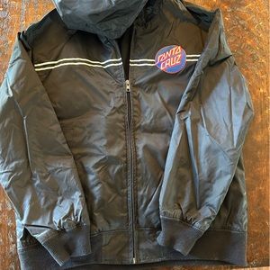 Boys size large Santa Cruz windbreaker